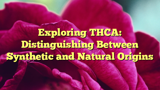 Exploring THCA: Distinguishing Between Synthetic and Natural Origins
