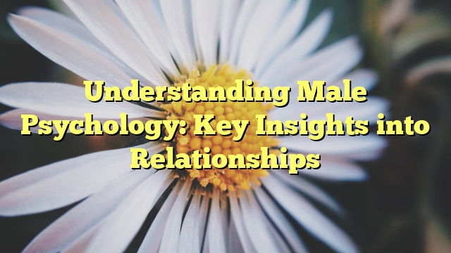Understanding Male Psychology: Key Insights into Relationships